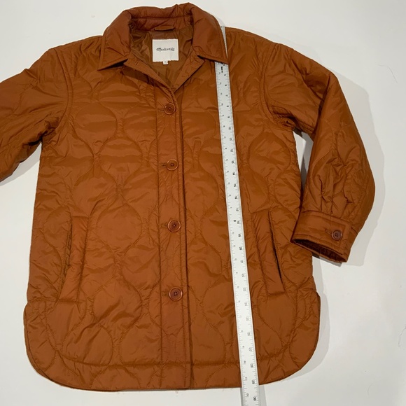 Madewell Quilted Jacket in Rust Brown XS - Picture 8 of 9